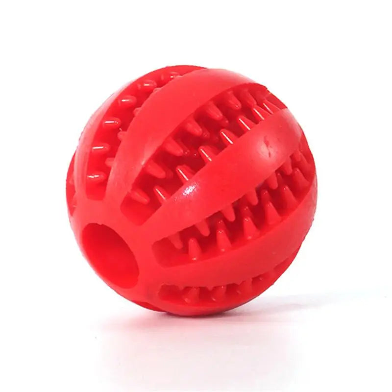 Durable Rubber Dog Ball Toy 🐶 – Interactive Chew & Dental Toy for Small & Large Dogs!