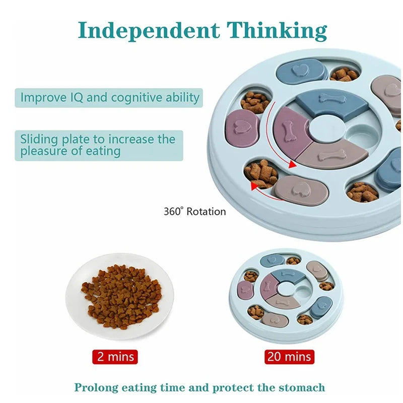 Slow Feeder Dog Bowl: Anti-Gulping, Bloat Prevention, Mental Stimulation