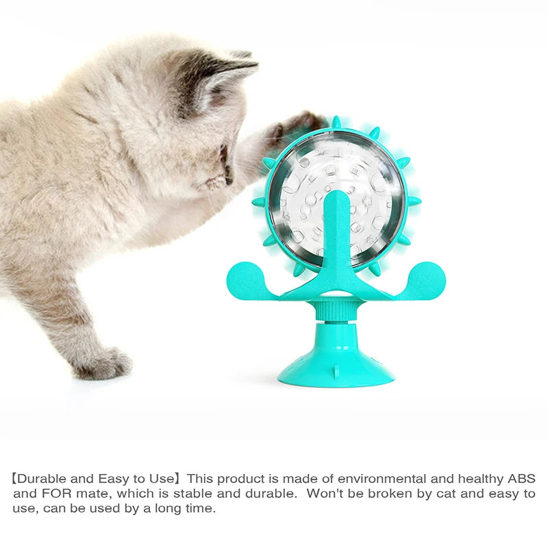 360° Interactive Pet Toy - Multi-Functional Food Dispenser & Rotating Play Wheel for Dogs & Cats 🐶🐱🌀