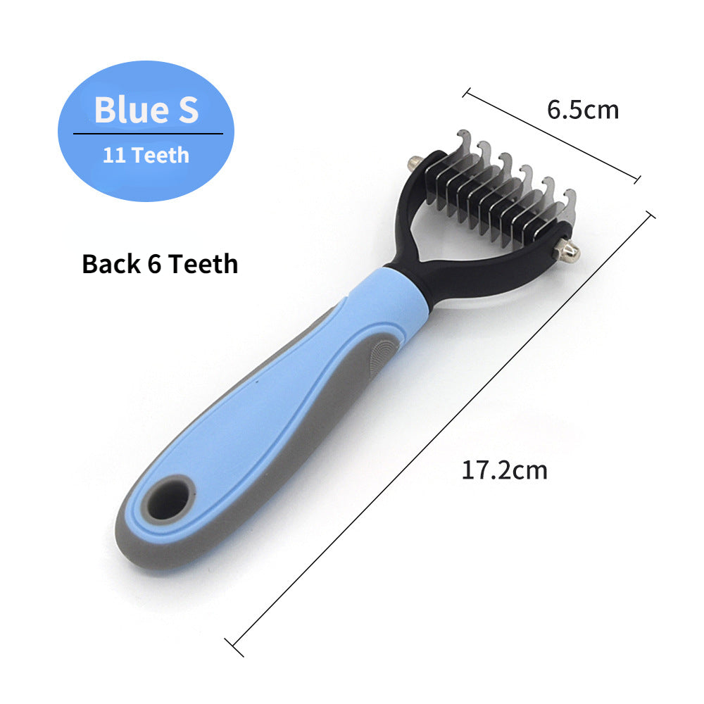 YOUSE Professional Pet Deshedding Brush β Dual-Sided Dog & Cat Hair Remover with Knot Cutter πΎβοΈ
