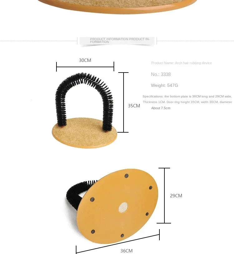 Cat Grooming Tunnel Toy - 2-in-1 Hair Removal & Play Hideout for Happy Kitties! 🐱✨