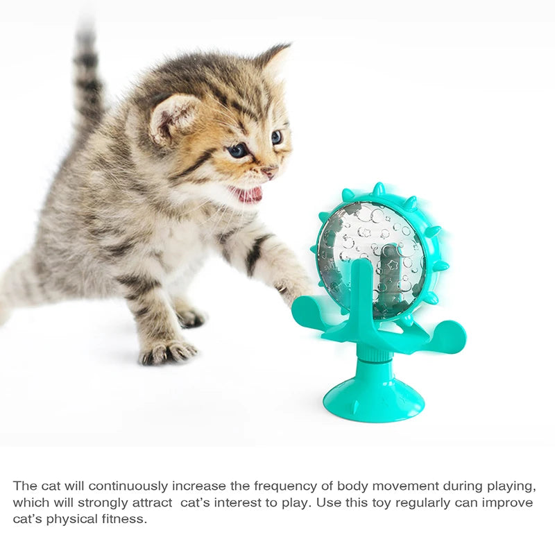 360° Interactive Pet Toy - Multi-Functional Food Dispenser & Rotating Play Wheel for Dogs & Cats 🐶🐱🌀