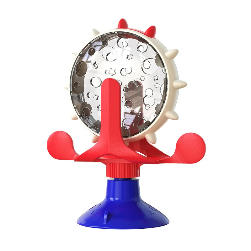 360° Interactive Pet Toy - Multi-Functional Food Dispenser & Rotating Play Wheel for Dogs & Cats 🐶🐱🌀