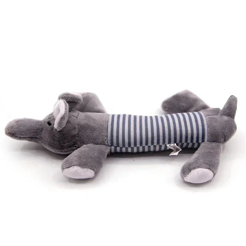Durable Squeaky Dog Toys - Double-Layer Chew-Proof Plush with Teeth-Cleaning Texture | Stress Relieving