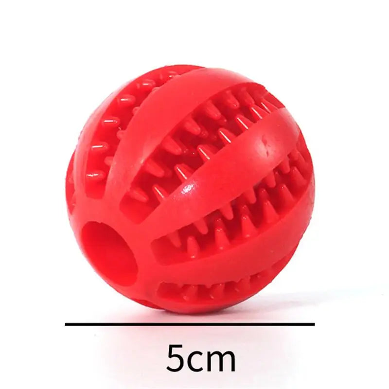 Durable Rubber Dog Ball Toy 🐶 – Interactive Chew & Dental Toy for Small & Large Dogs!