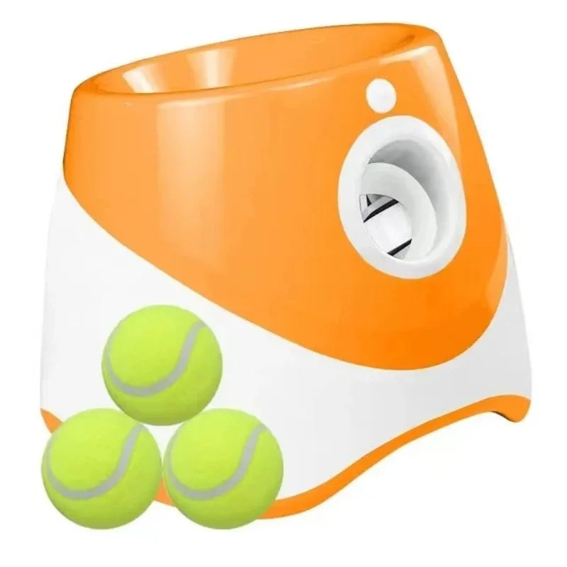 MeowMeows Automatic Dog Ball Launcher - Rechargeable Fetch Toy with 3 Distance Settings (3m/6m/9m) for Small & Medium Dogs
