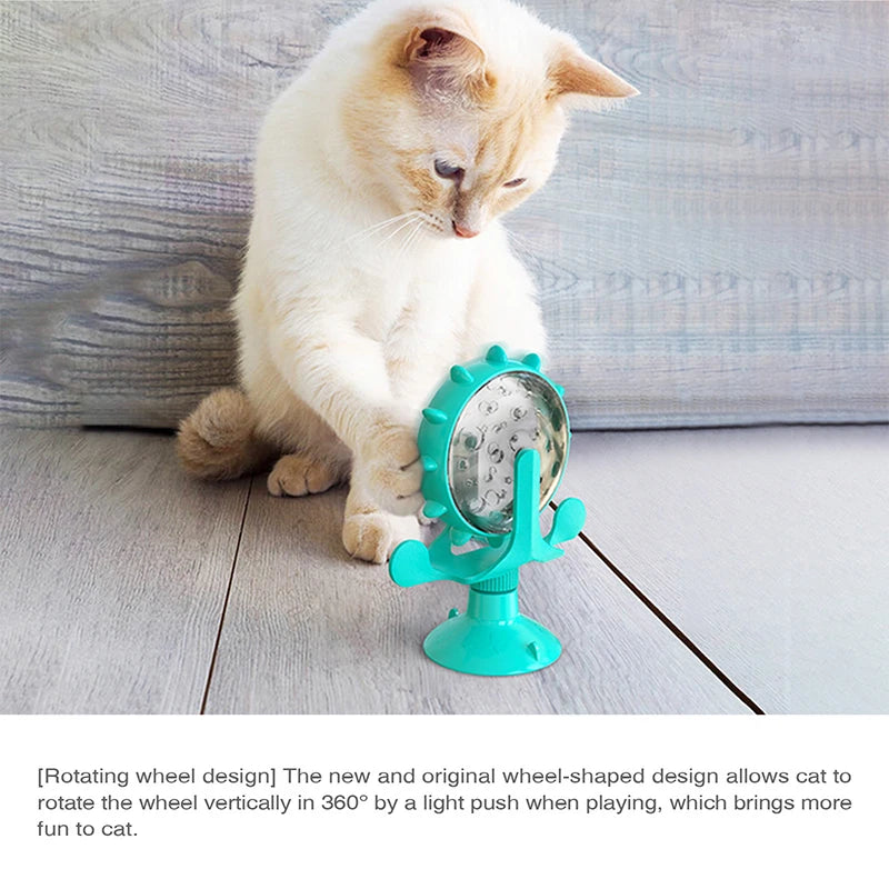 360° Interactive Pet Toy - Multi-Functional Food Dispenser & Rotating Play Wheel for Dogs & Cats 🐶🐱🌀