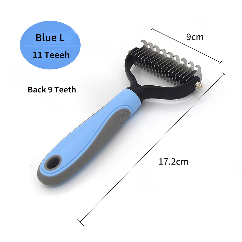 YOUSE Professional Pet Deshedding Brush β Dual-Sided Dog & Cat Hair Remover with Knot Cutter πΎβοΈ