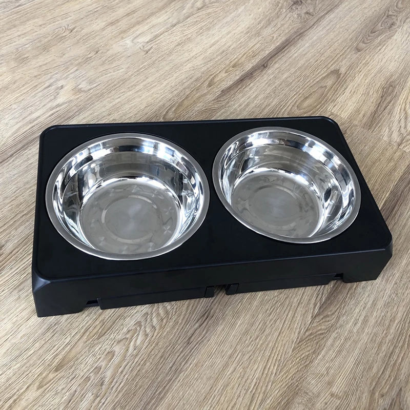 Booteely Elevated Dog Feeder with Adjustable Stand & Stainless Steel Bowls β Universal for All Breeds πΎπ½οΈ