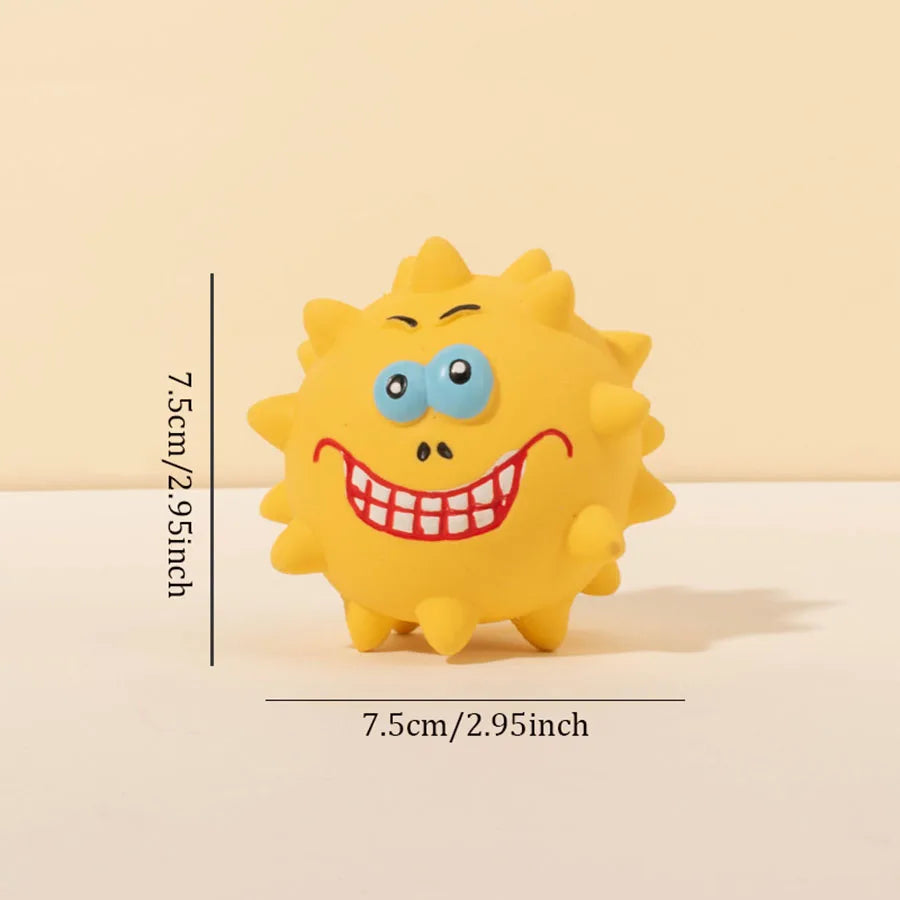 Ishiline Squeaky Dog Ball – Ultra-Durable Latex Chew Toy for Playful Pups!