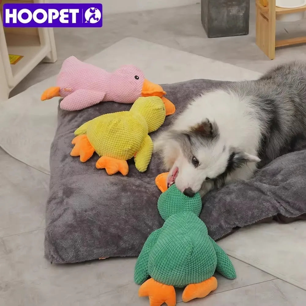 Quacky the Ultimate Fetch & Squeak Duck: Your Dog's New Favorite Plush Toy
