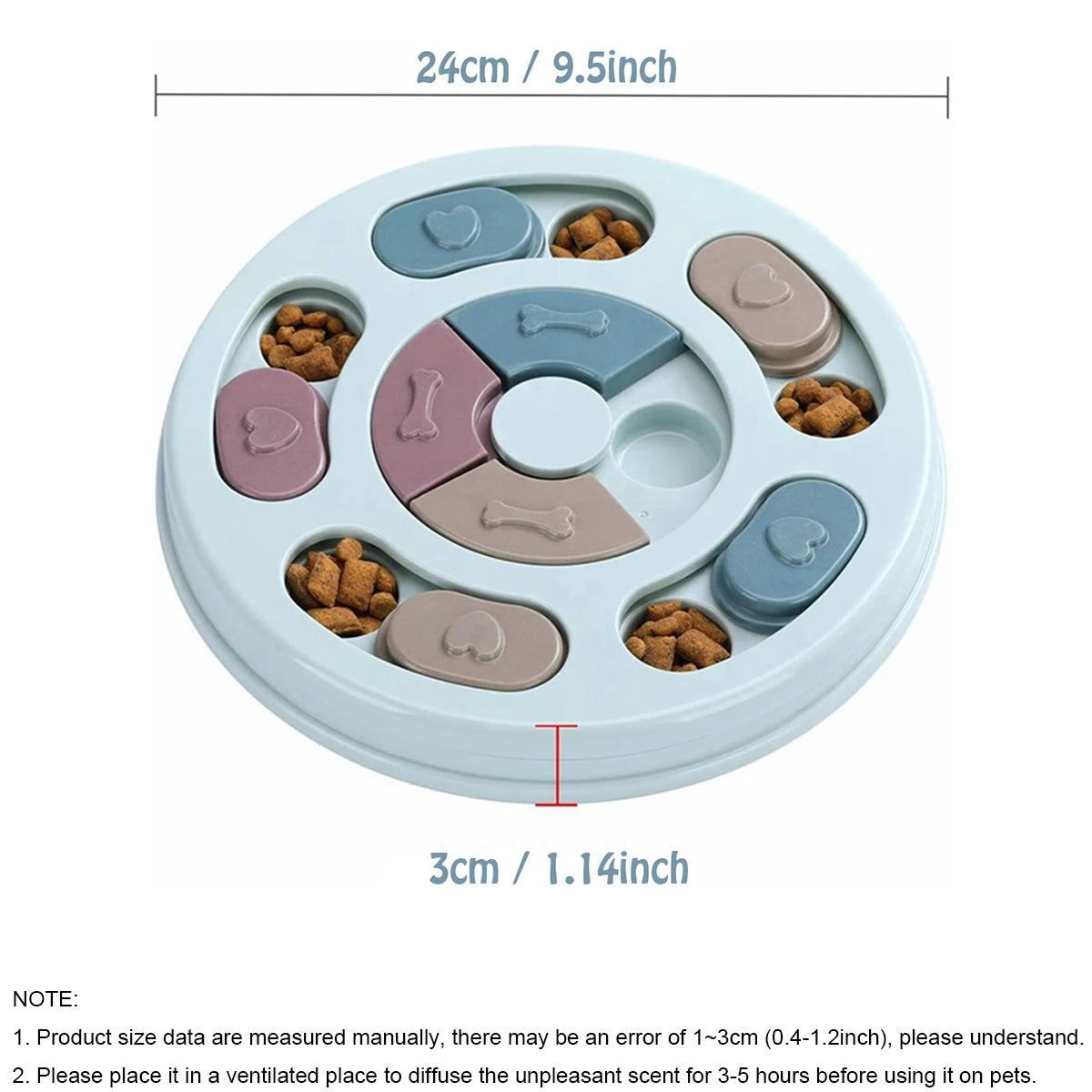 Slow Feeder Dog Bowl: Anti-Gulping, Bloat Prevention, Mental Stimulation