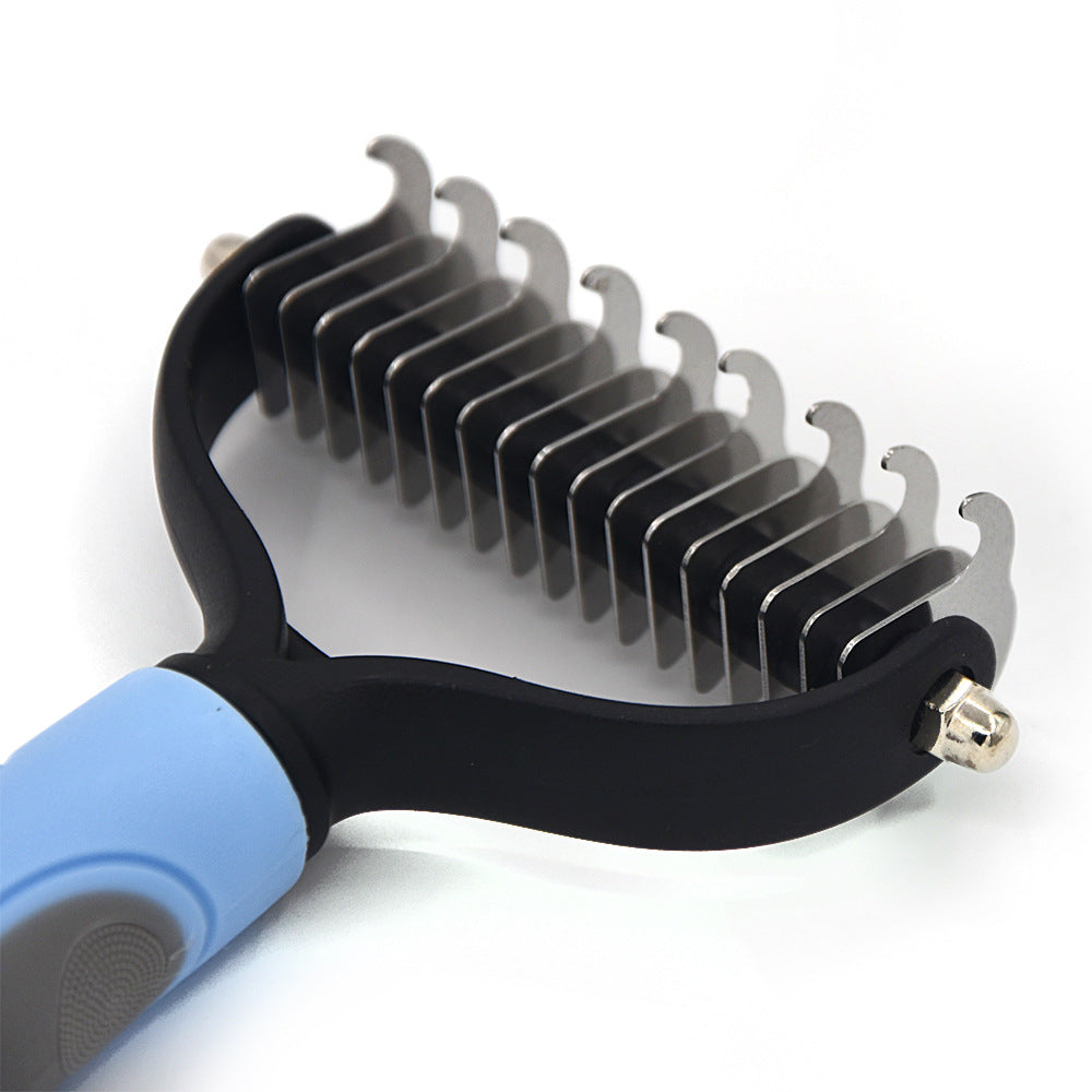 YOUSE Professional Pet Deshedding Brush β Dual-Sided Dog & Cat Hair Remover with Knot Cutter πΎβοΈ