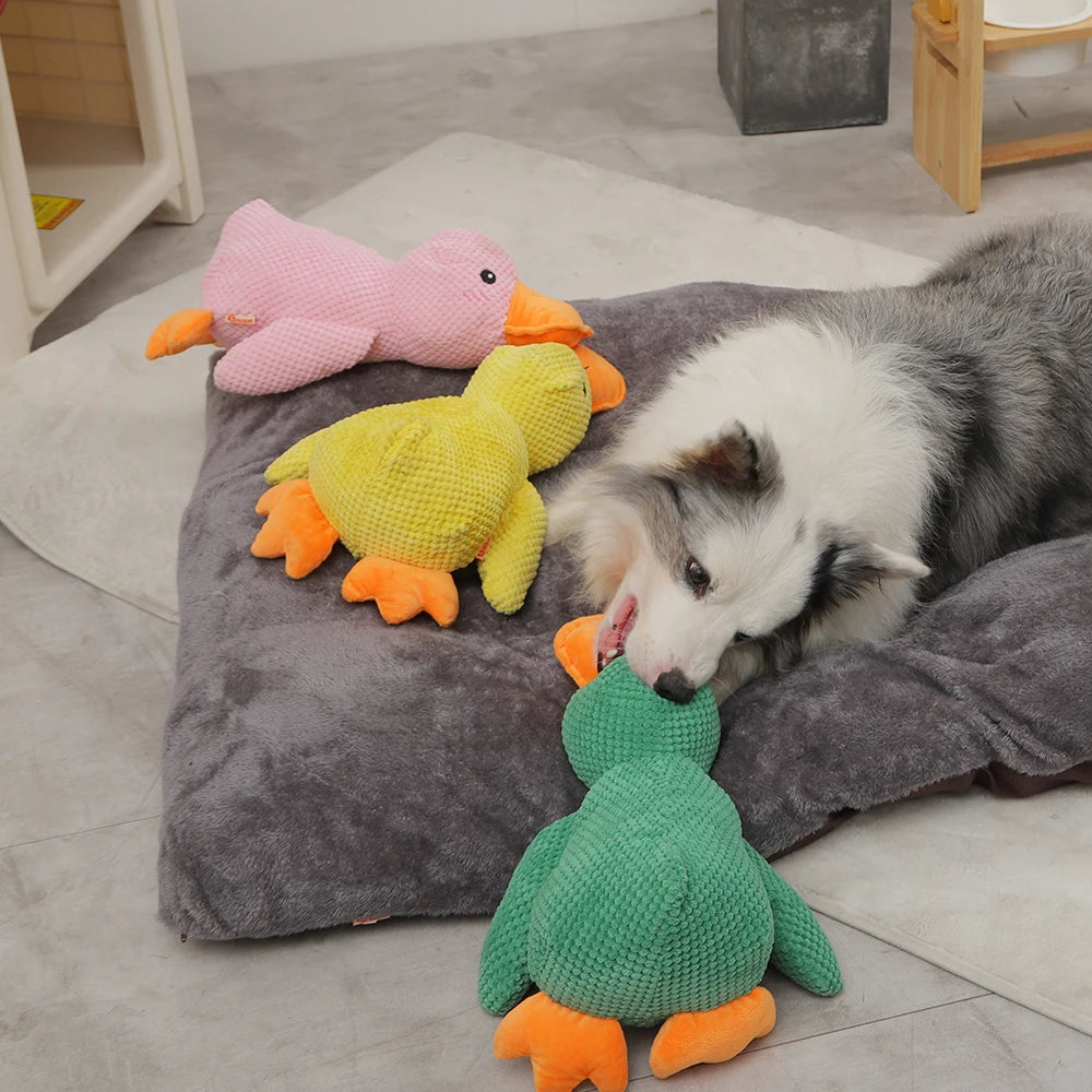 Quacky the Ultimate Fetch & Squeak Duck: Your Dog's New Favorite Plush Toy