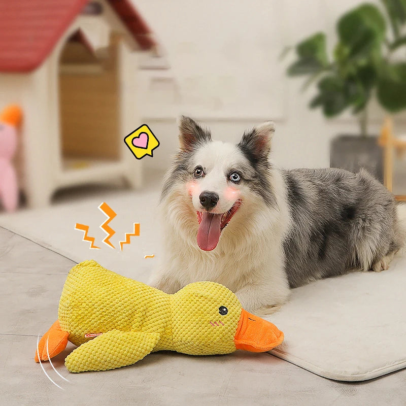 Quacky the Ultimate Fetch & Squeak Duck: Your Dog's New Favorite Plush Toy