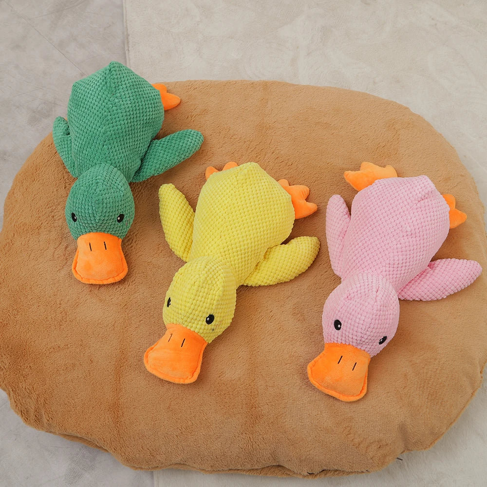 Quacky the Ultimate Fetch & Squeak Duck: Your Dog's New Favorite Plush Toy