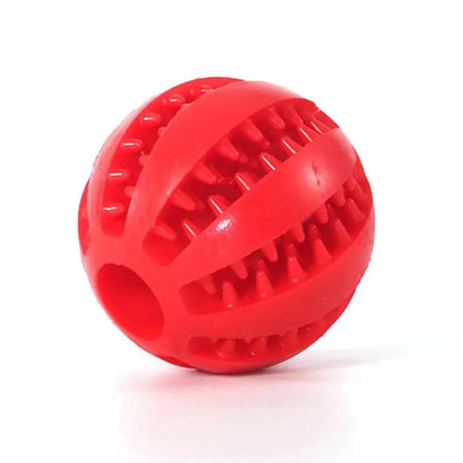 Durable Rubber Dog Ball Toy 🐶 – Interactive Chew & Dental Toy for Small & Large Dogs!