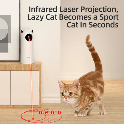 ROJECO Automatic Laser Cat Toy 🐱 – Smart Interactive Toy for Cats (Battery-Powered, Endless Fun!)