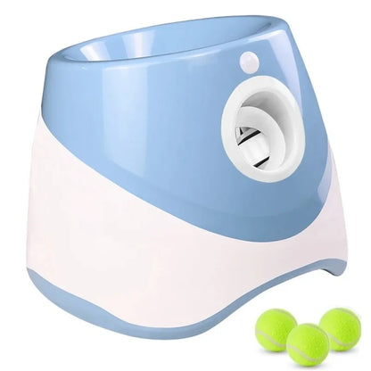 MeowMeows Automatic Dog Ball Launcher - Rechargeable Fetch Toy with 3 Distance Settings (3m/6m/9m) for Small & Medium Dogs