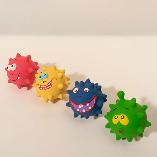Ishiline Squeaky Dog Ball – Ultra-Durable Latex Chew Toy for Playful Pups!