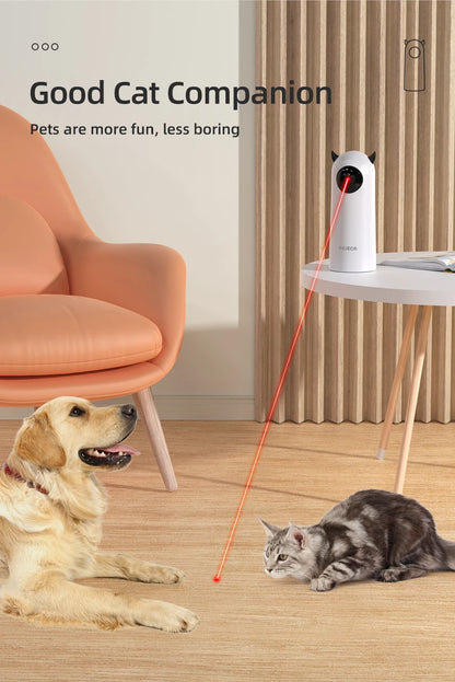 ROJECO Automatic Laser Cat Toy 🐱 – Smart Interactive Toy for Cats (Battery-Powered, Endless Fun!)