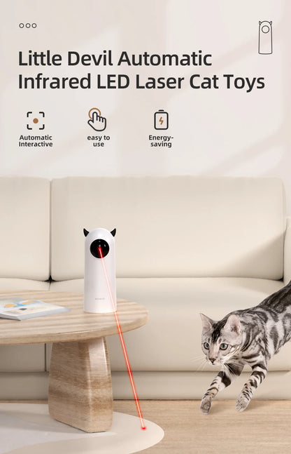 ROJECO Automatic Laser Cat Toy 🐱 – Smart Interactive Toy for Cats (Battery-Powered, Endless Fun!)