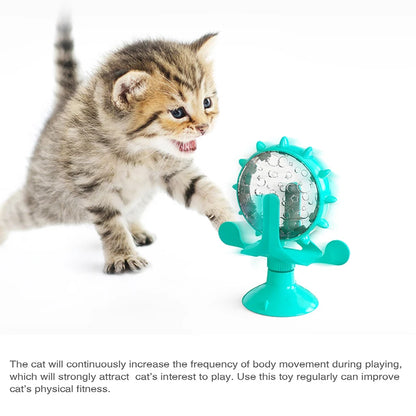 360° Interactive Pet Toy - Multi-Functional Food Dispenser & Rotating Play Wheel for Dogs & Cats 🐶🐱🌀