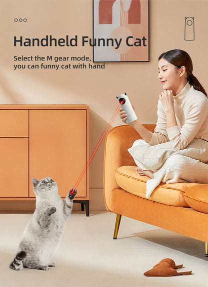 ROJECO Automatic Laser Cat Toy 🐱 – Smart Interactive Toy for Cats (Battery-Powered, Endless Fun!)