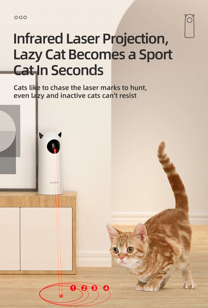ROJECO Automatic Laser Cat Toy 🐱 – Smart Interactive Toy for Cats (Battery-Powered, Endless Fun!)