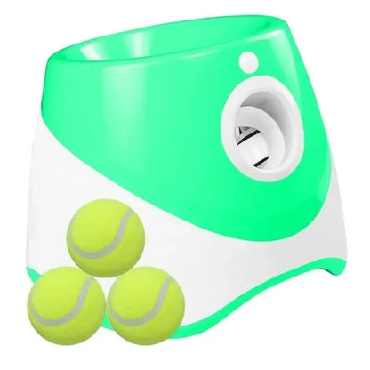 MeowMeows Automatic Dog Ball Launcher - Rechargeable Fetch Toy with 3 Distance Settings (3m/6m/9m) for Small & Medium Dogs