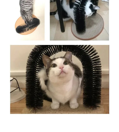 Cat Grooming Tunnel Toy - 2-in-1 Hair Removal & Play Hideout for Happy Kitties! 🐱✨