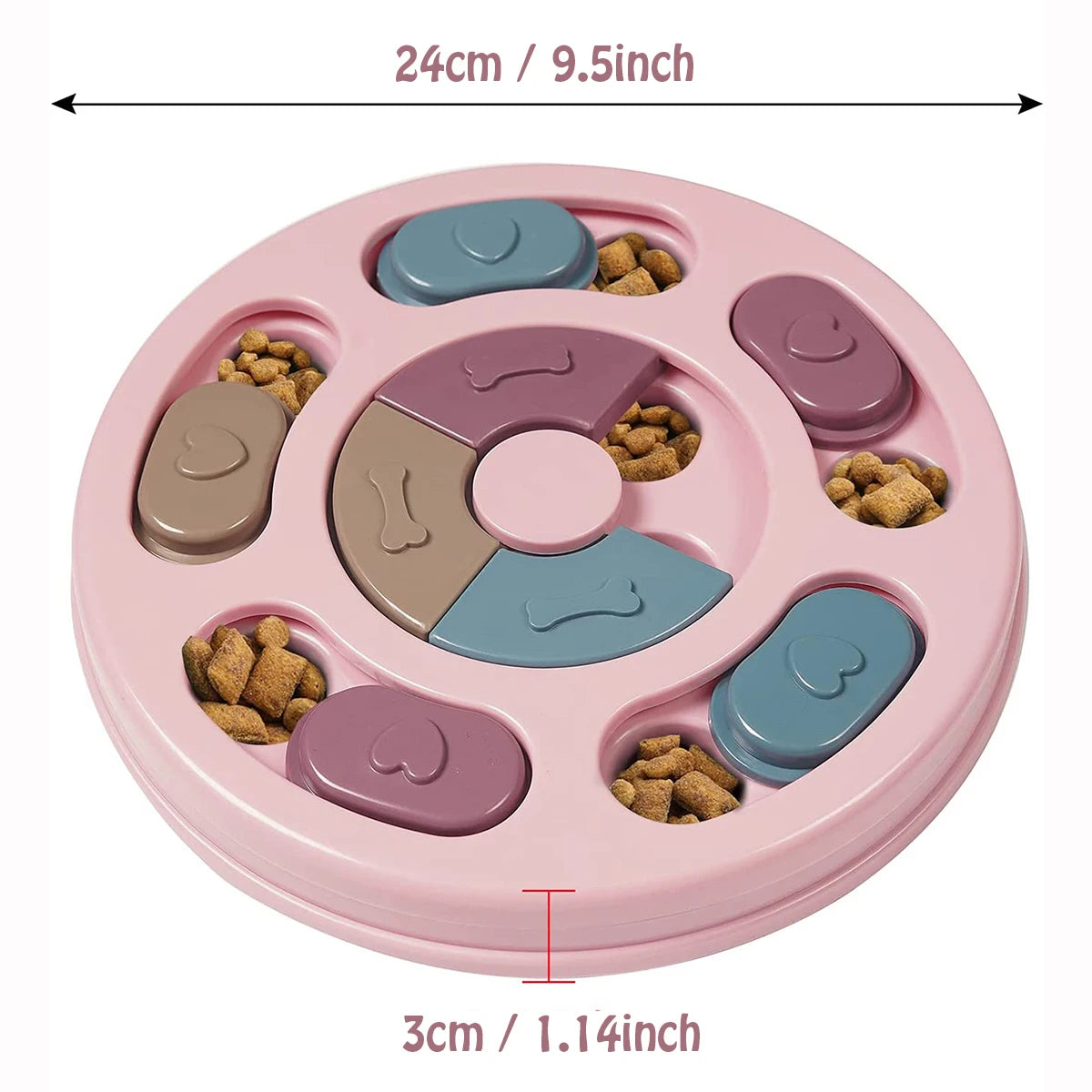 Slow Feeder Dog Bowl: Anti-Gulping, Bloat Prevention, Mental Stimulation