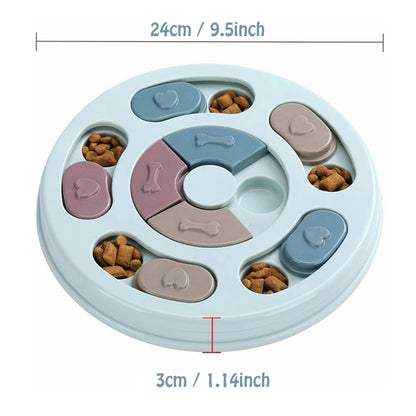 Slow Feeder Dog Bowl: Anti-Gulping, Bloat Prevention, Mental Stimulation