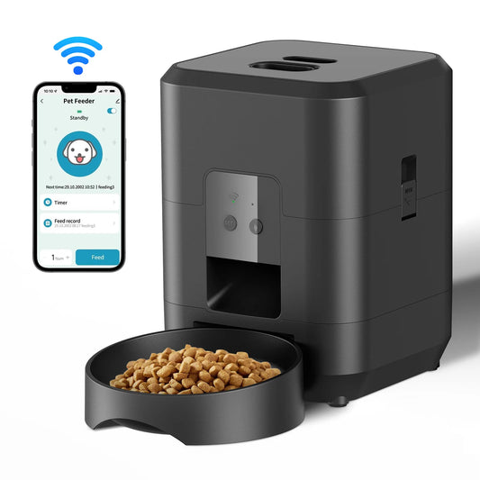 ZYfeeder Automatic Cat and Dog Feeder – Stop Boredom Eating! 🐾 | Timed Portion Control