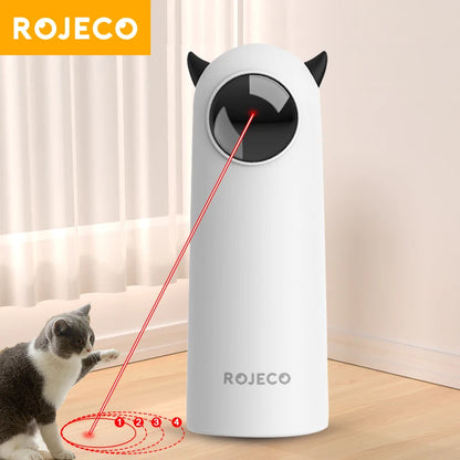 ROJECO Automatic Laser Cat Toy 🐱 – Smart Interactive Toy for Cats (Battery-Powered, Endless Fun!)