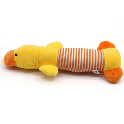 Durable Squeaky Dog Toys - Double-Layer Chew-Proof Plush with Teeth-Cleaning Texture | Stress Relieving